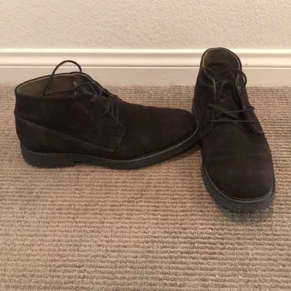 Brown suede casual boots - Picture 2 of 2